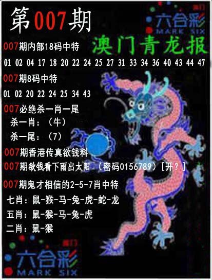 007期青龙报[图]