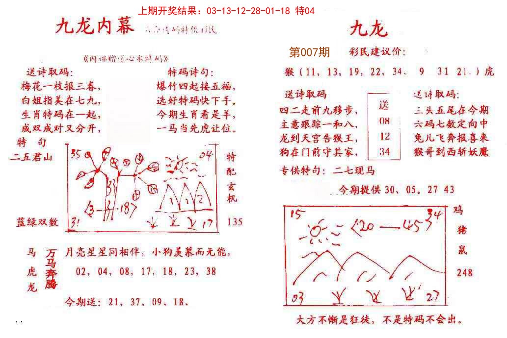 007期九龙内幕[图]