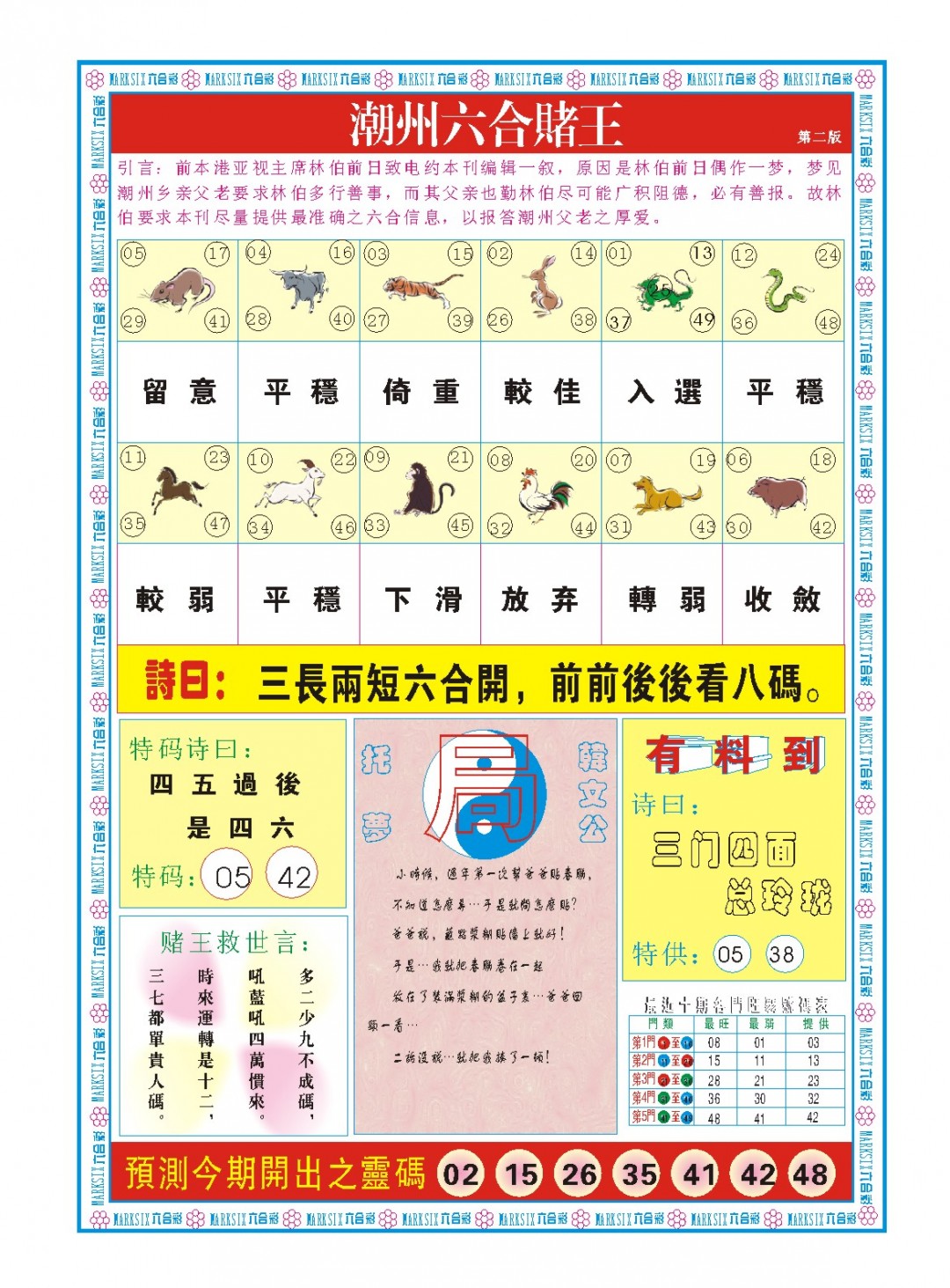 007期潮州六合赌王B[图]