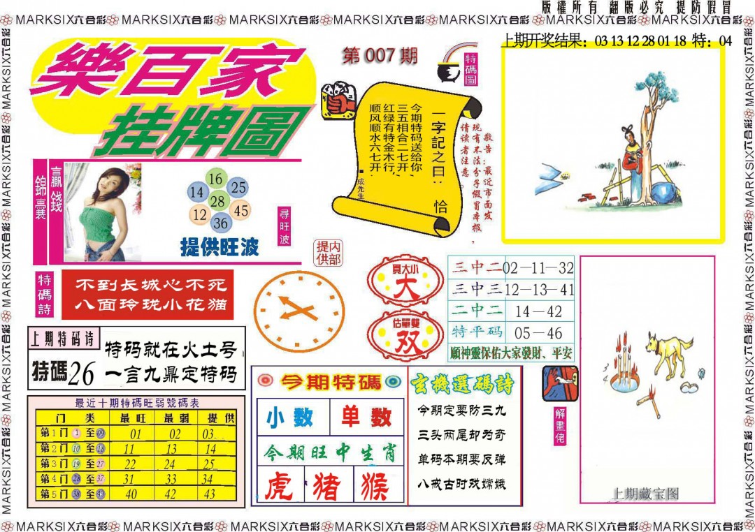 007期乐百家挂牌图[图]