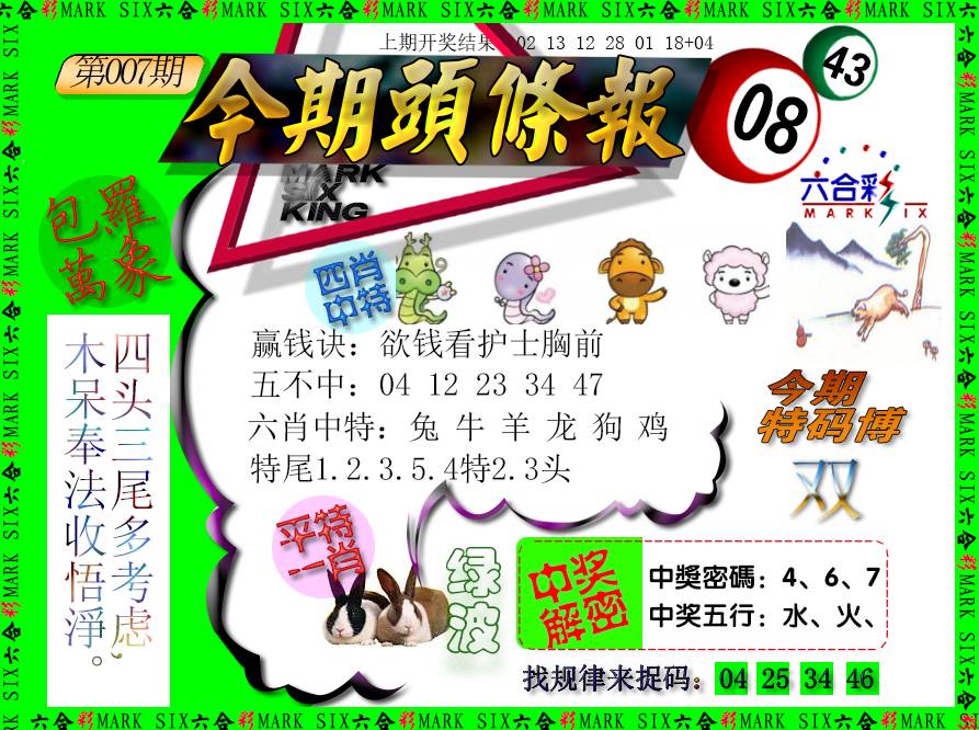 007期今期头条报[图]