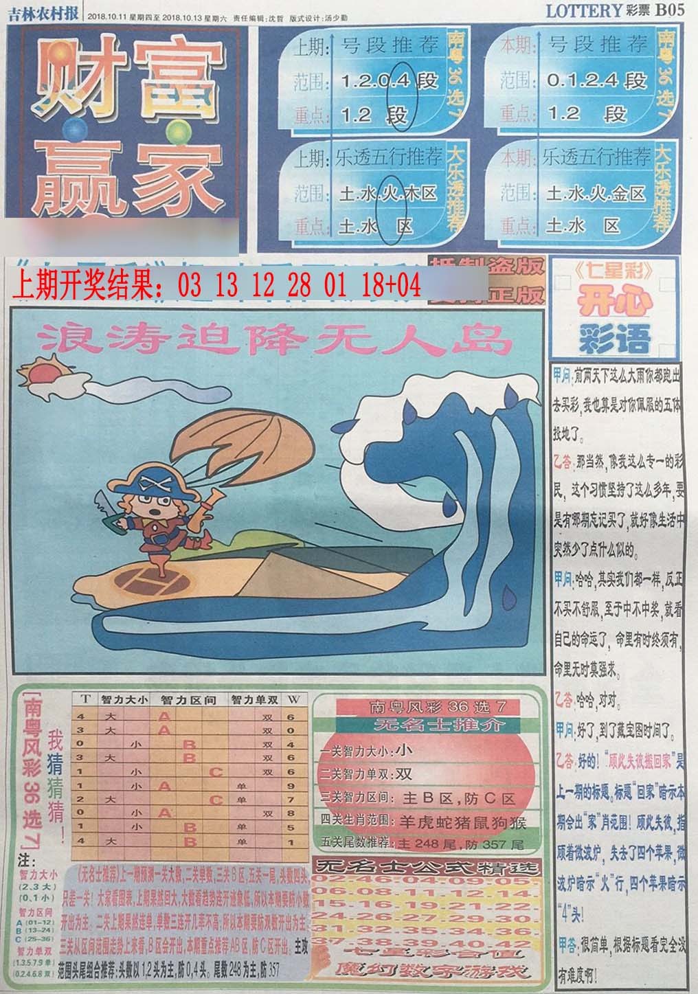 007期七星彩图(高清)[图]