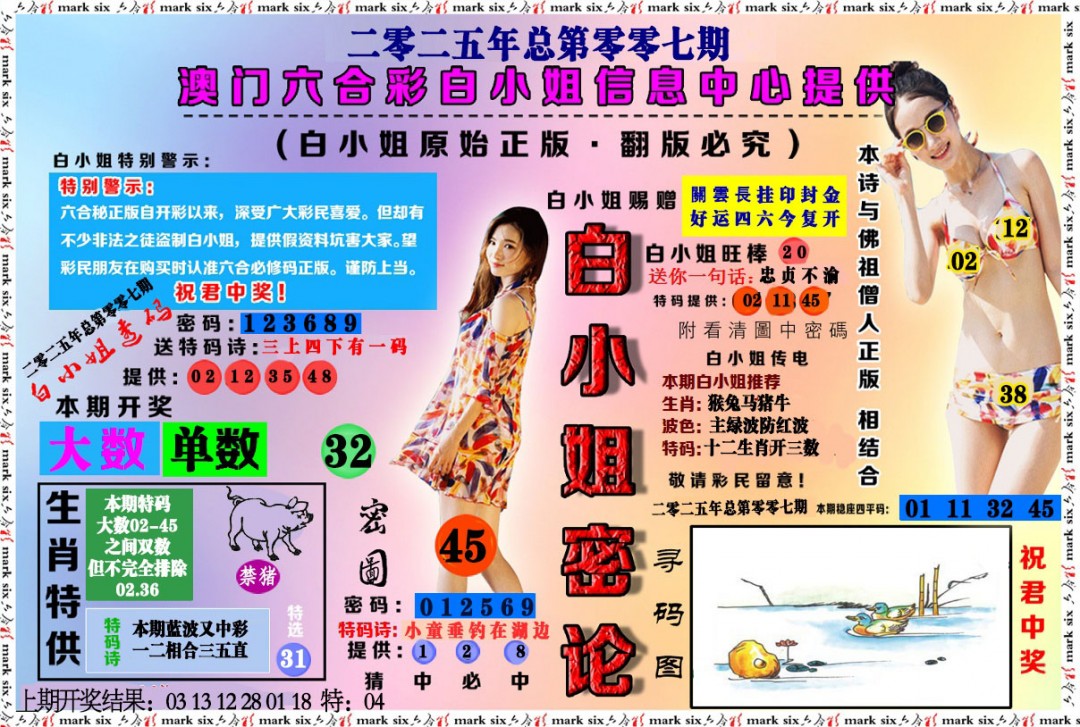 007期白小姐密论[图]