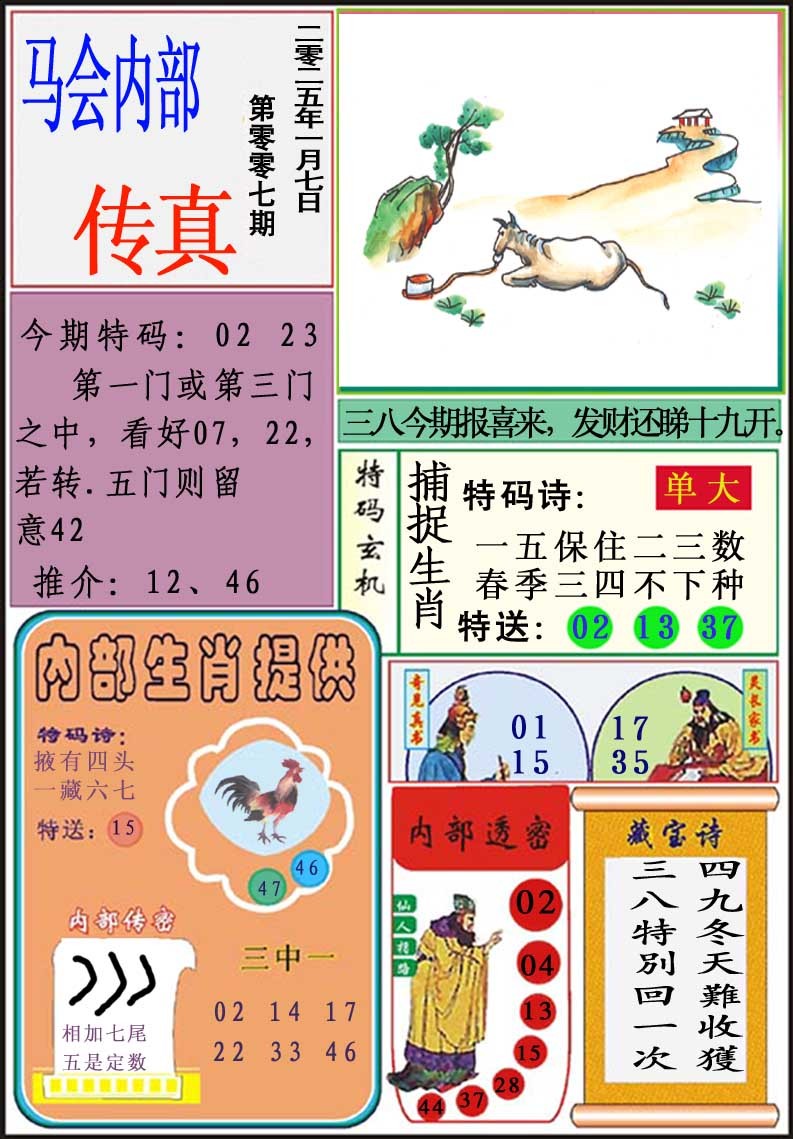 007期马会内部传真[图]