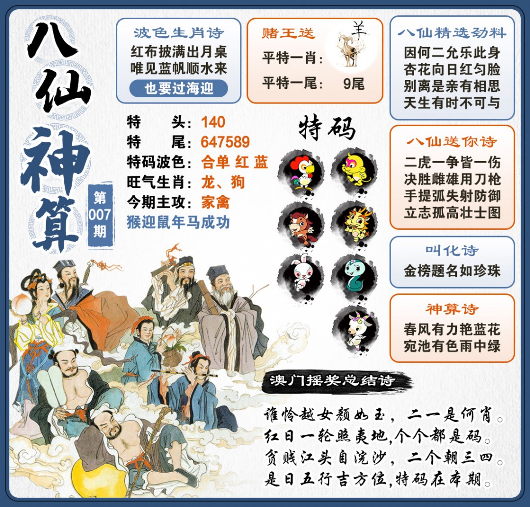 007期八仙神算[图]