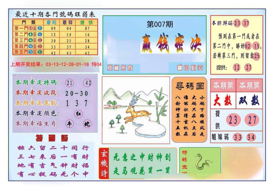 007期九龍赢钱密决(推荐)[图]