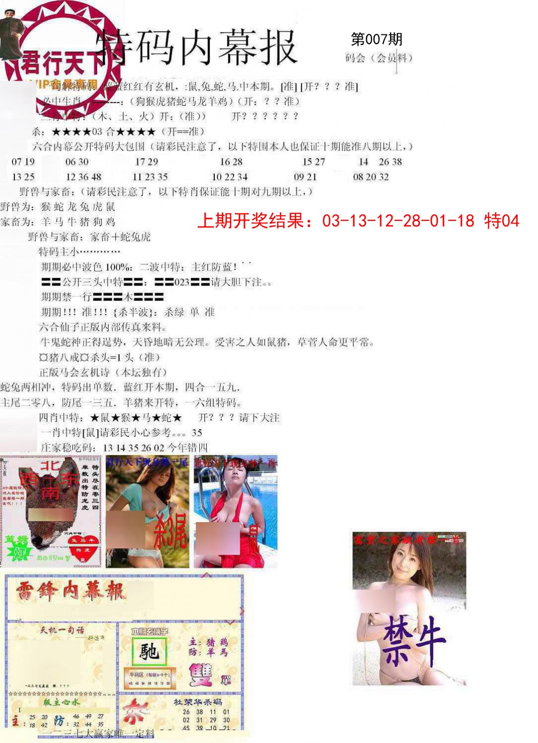 007期特码内幕报[图]
