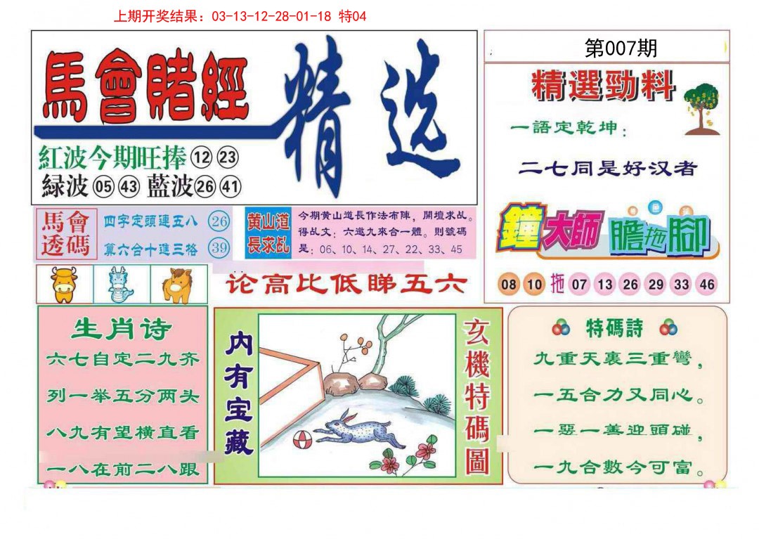 007期赌经精选[图]