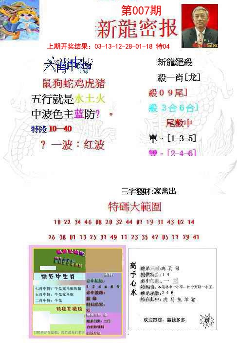 007期新龙密报[图]