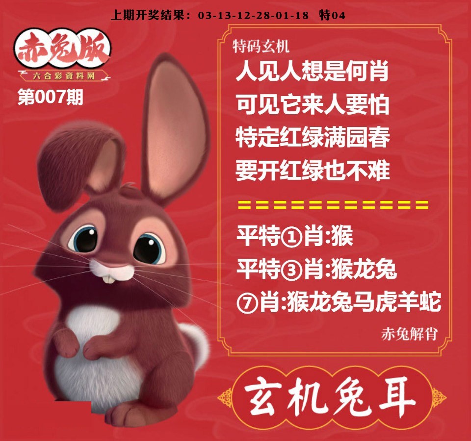 007期玄机兔耳[图]