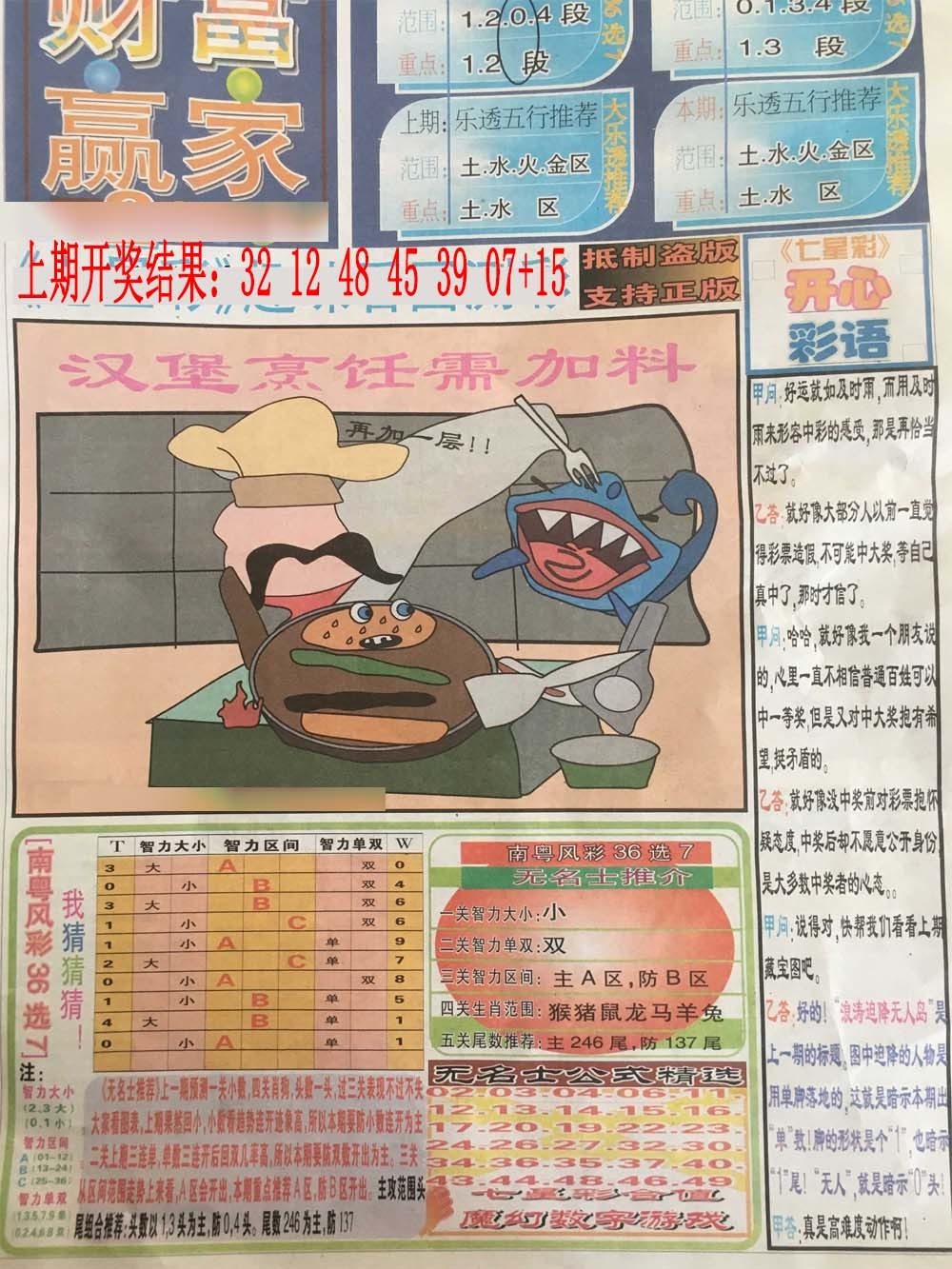 008期七星彩图(高清)[图]