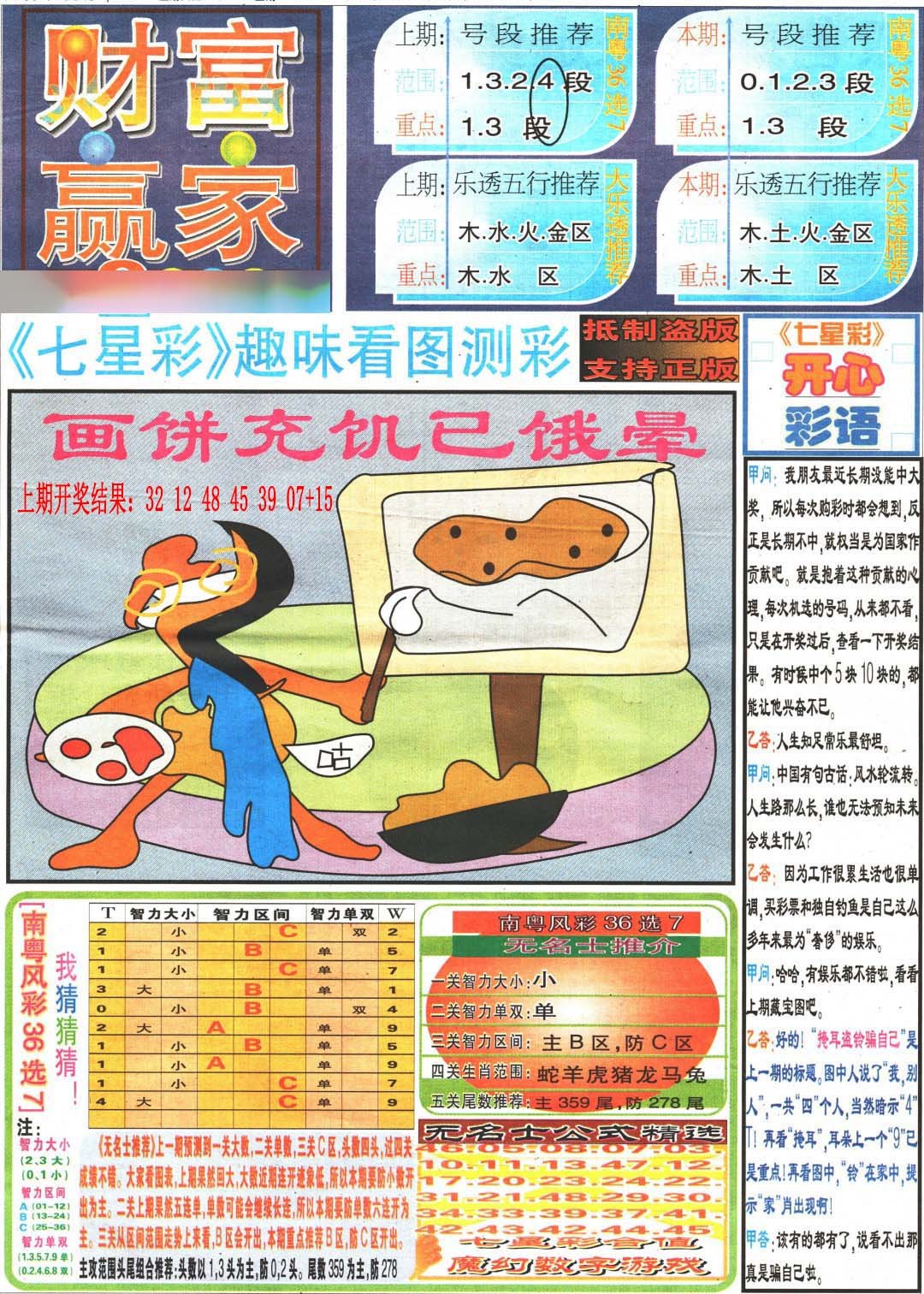 008期财富赢家（七星彩）[图]