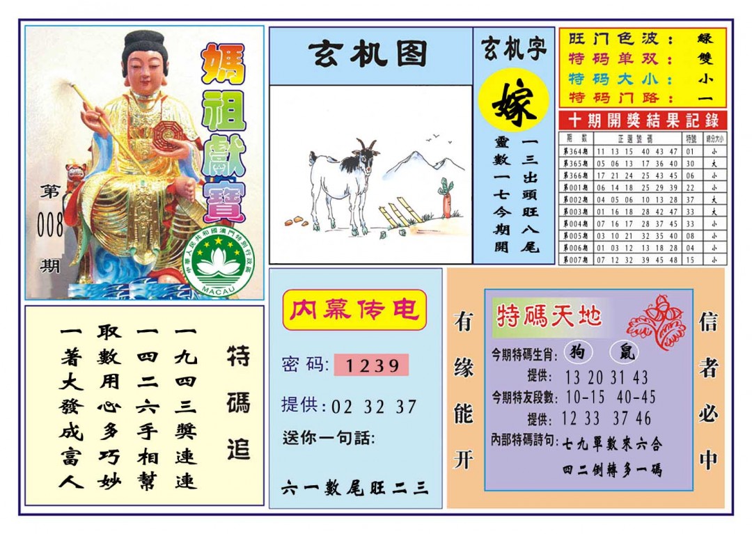 008期马祖献宝[图]