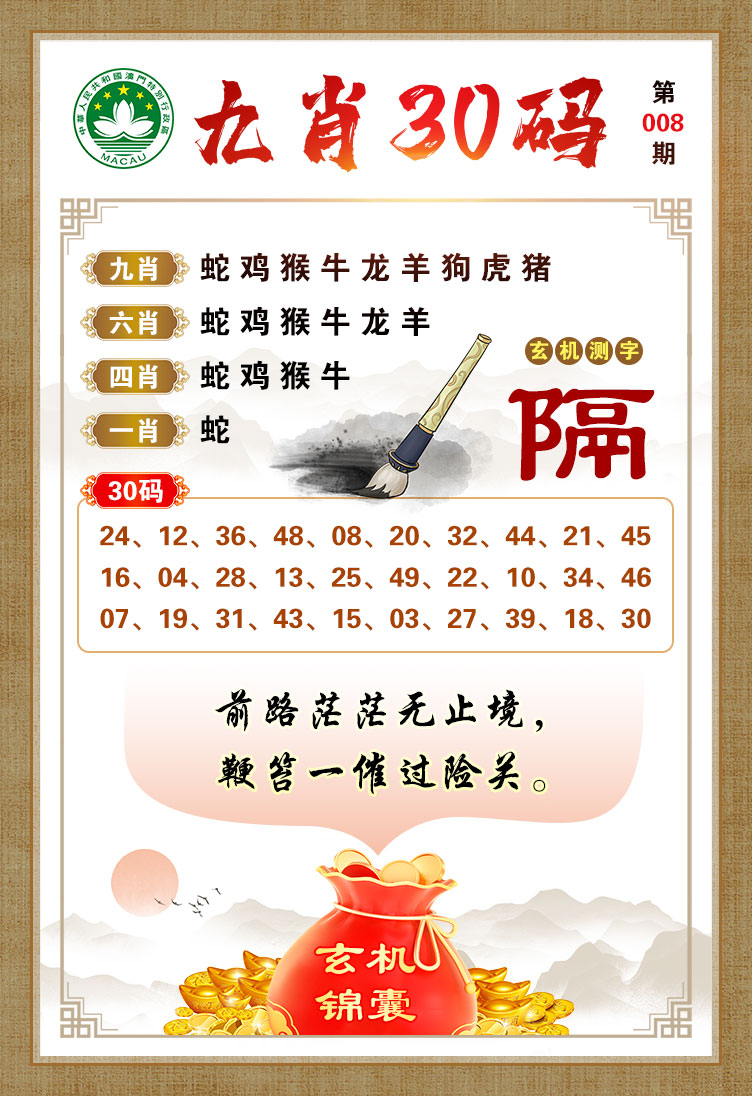 008期九肖30码[图]