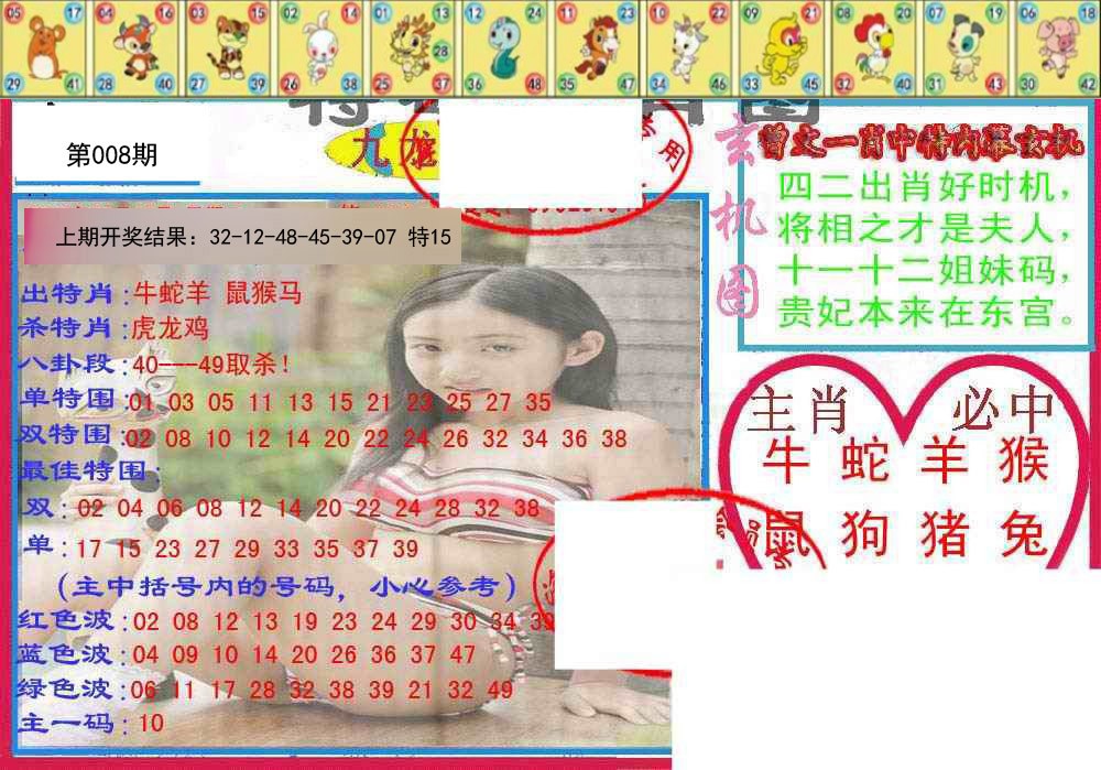 008期特码生肖图[图]
