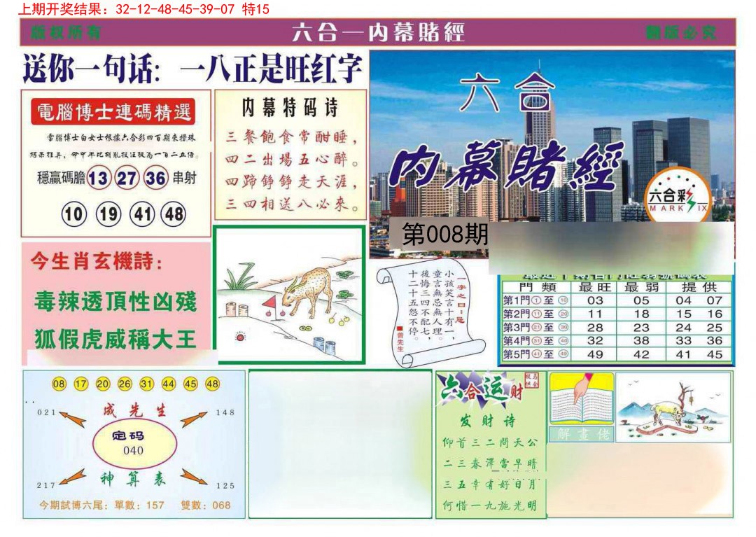 008期内幕赌经[图]