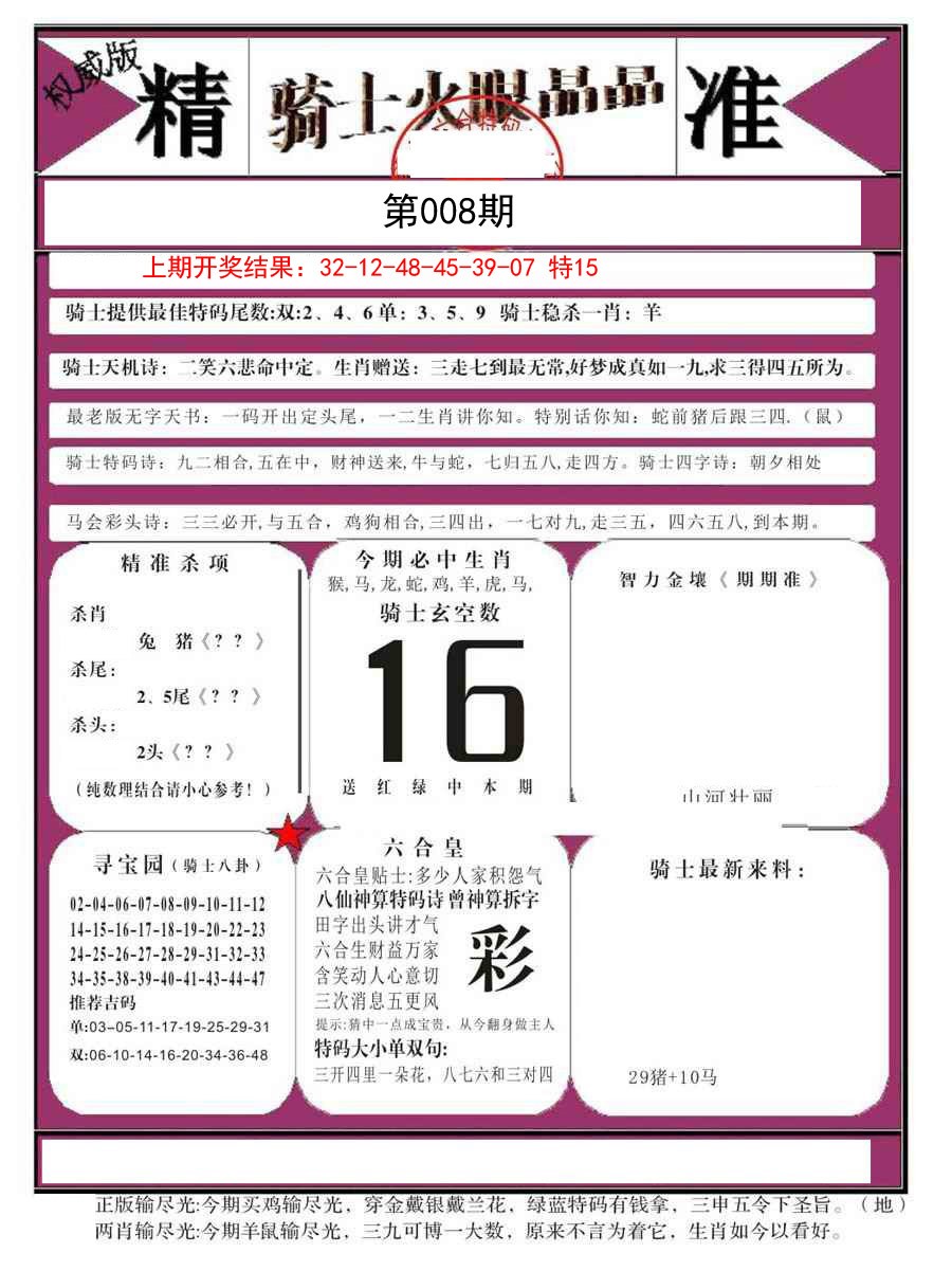 008期骑士火眼晶晶B[图]