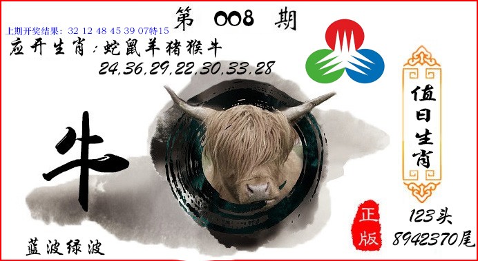 008期值日生肖[图]