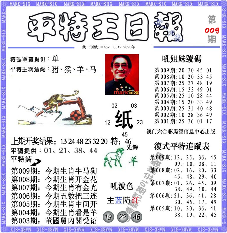 009期平特王日报[图]