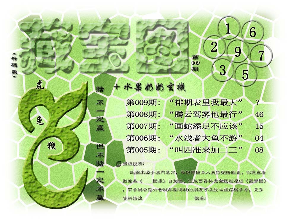 009期(水果奶奶藏宝图)正版[图]