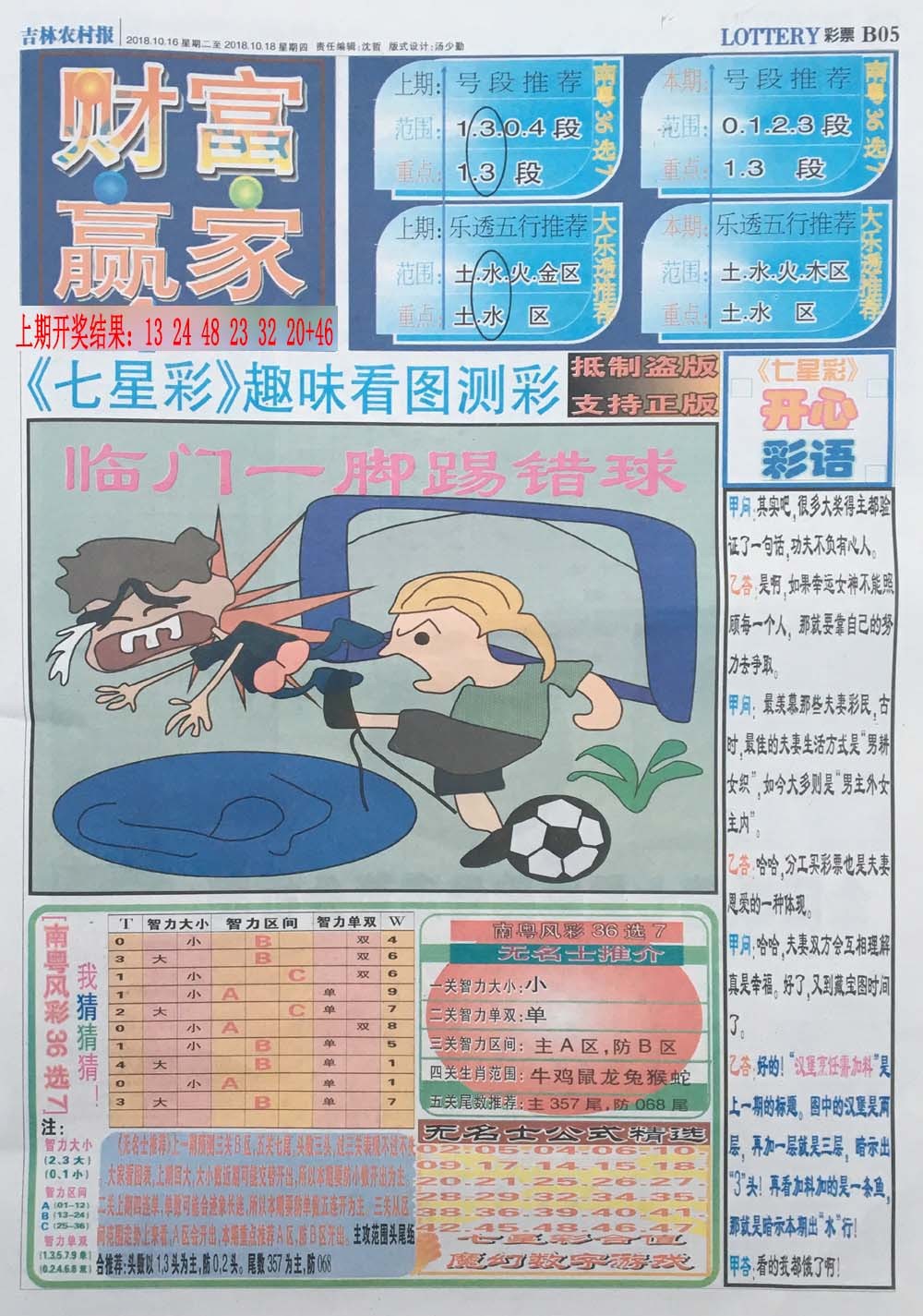 009期七星彩图(高清)[图]