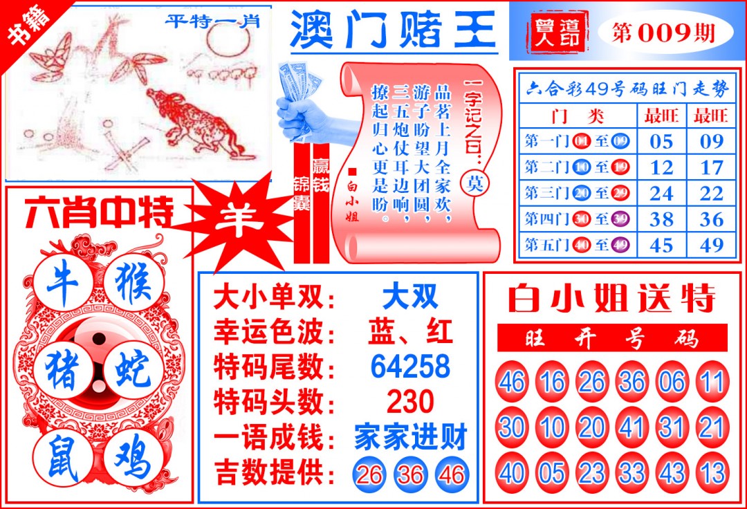 009期澳门赌王天书[图]