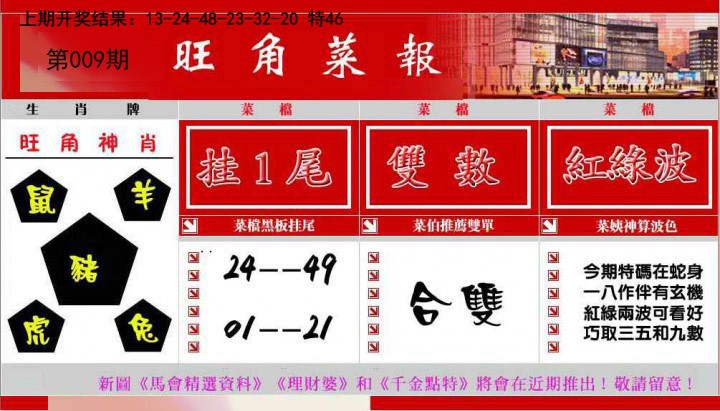 009期旺角菜报[图]