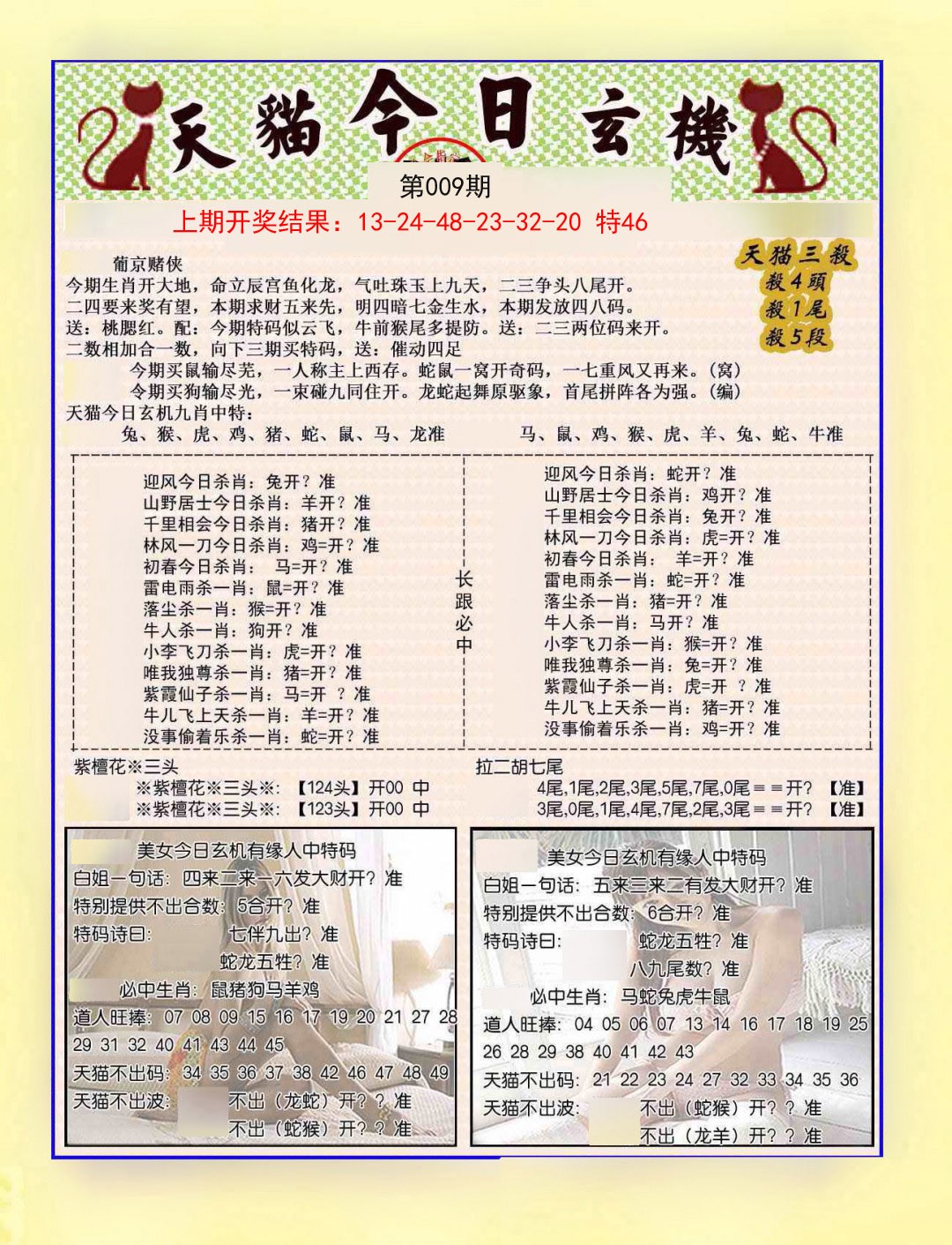 009期今日玄机图B[图]