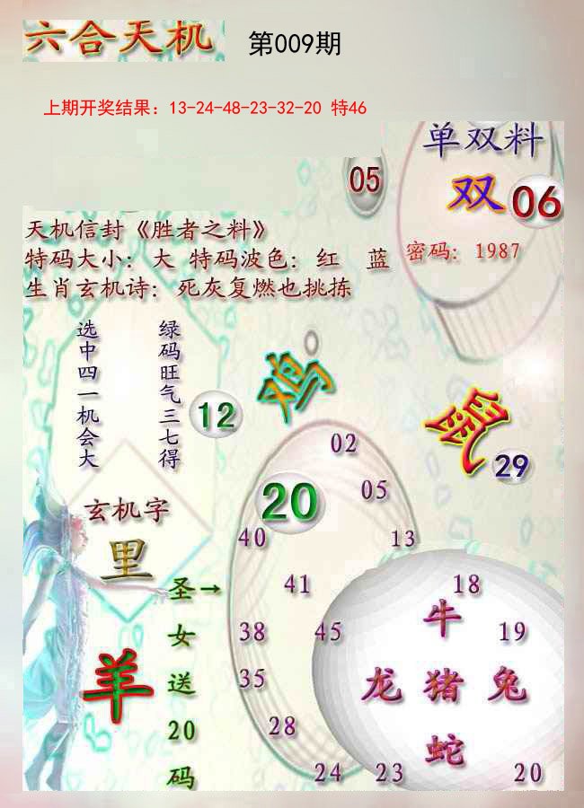 009期天机报[图]