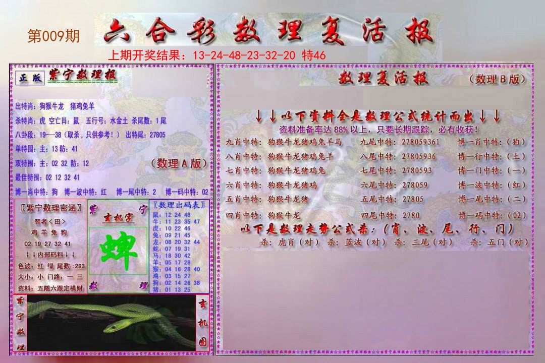 009期数理复活报[图]