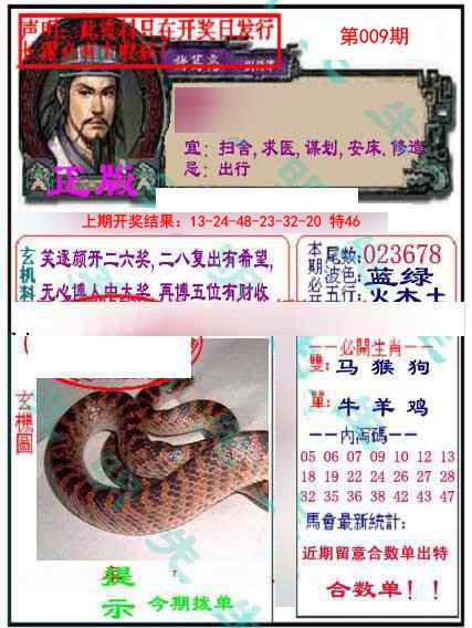 009期正版孔明报[图]