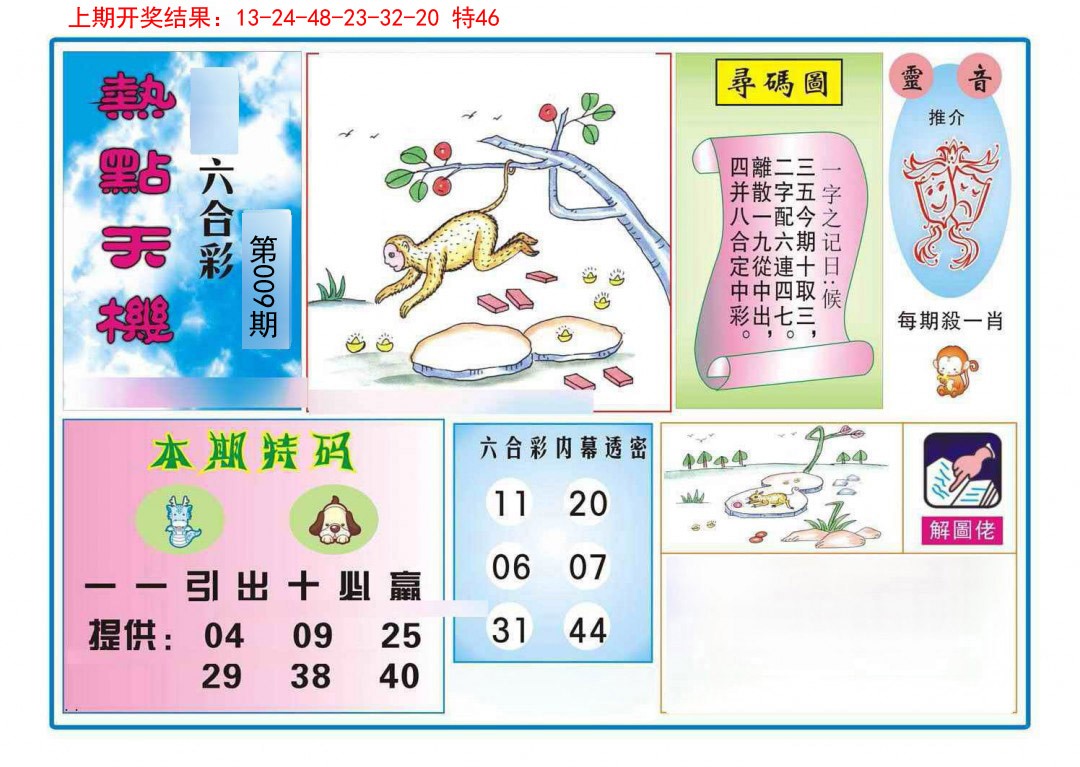 009期热点天机[图]
