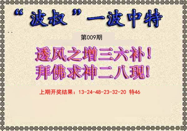 009期波叔一波中特[图]