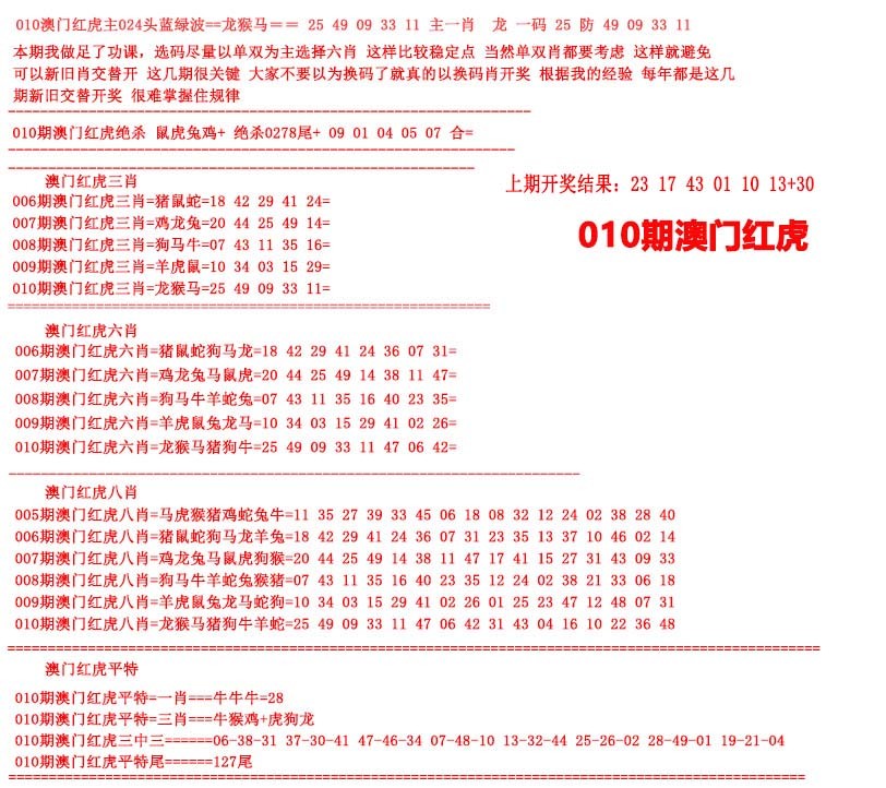 010期红虎图[图]