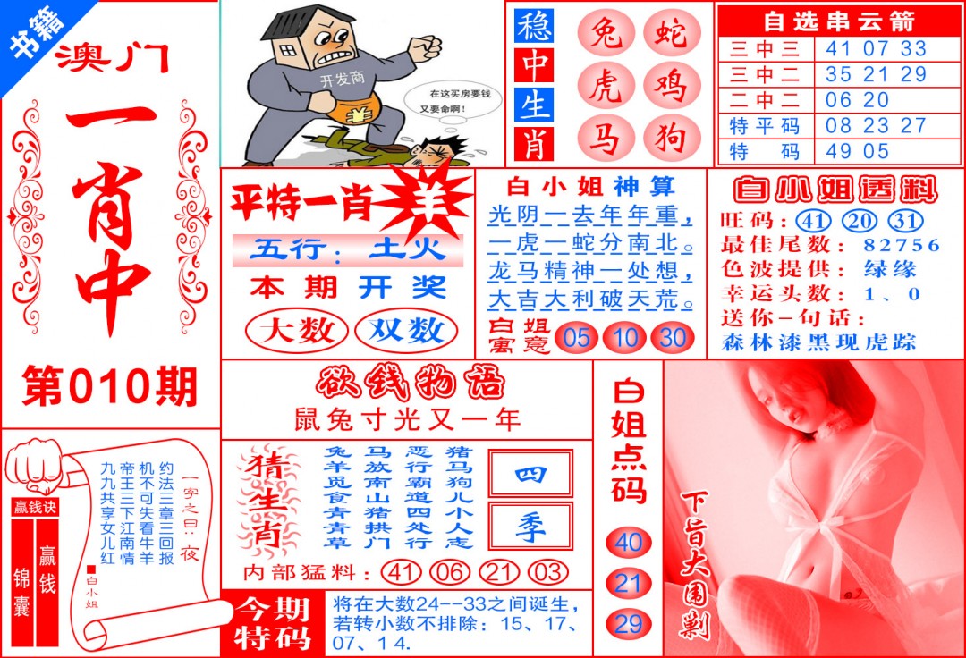 010期澳门锦囊宝典[图]
