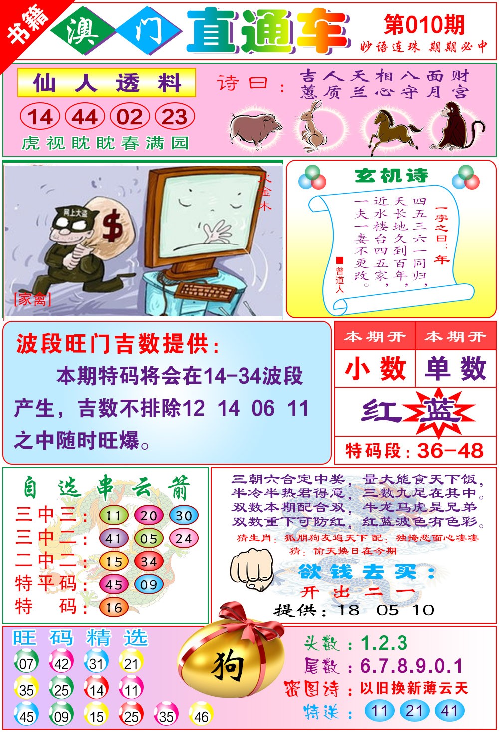 010期白姐直通车[图]