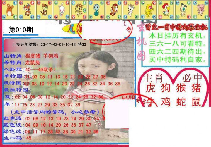 010期特码生肖图[图]
