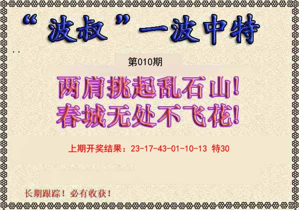 010期波叔一波中特[图]