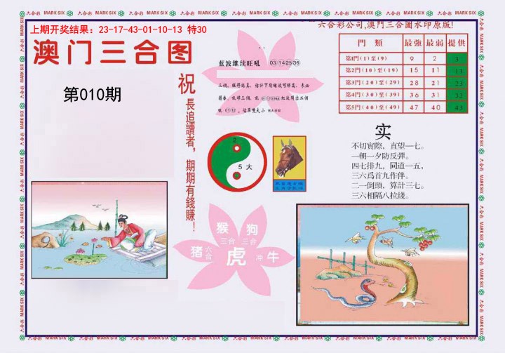 010期4-澳门三合[图]