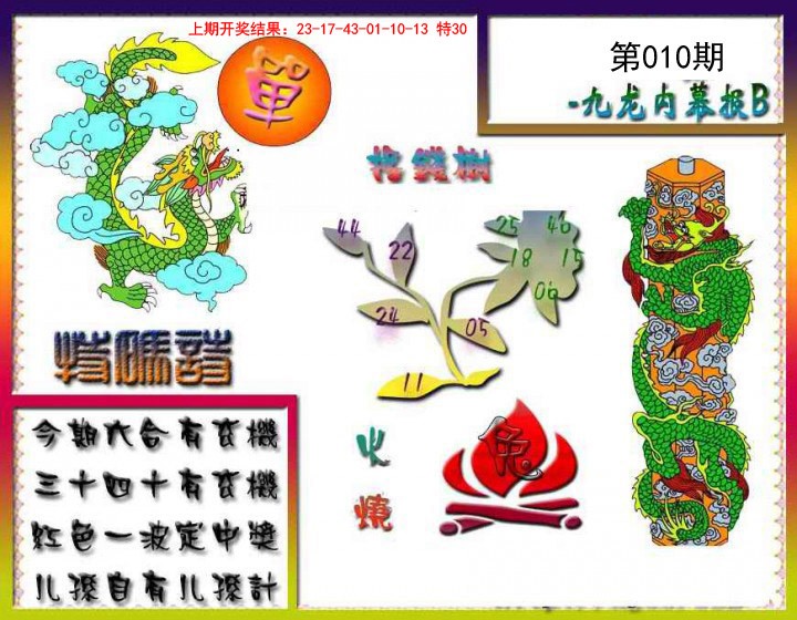 010期九龙内幕特肖图a[图]