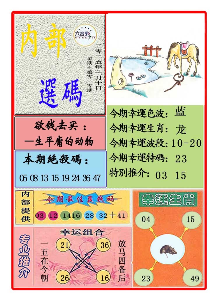 010期马会内部选码[图]