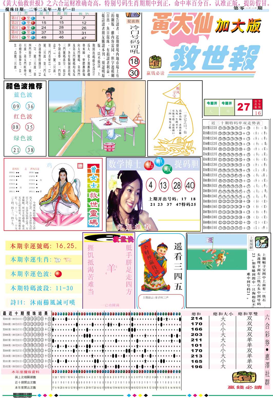 011期黄大仙救世A加大版[图]