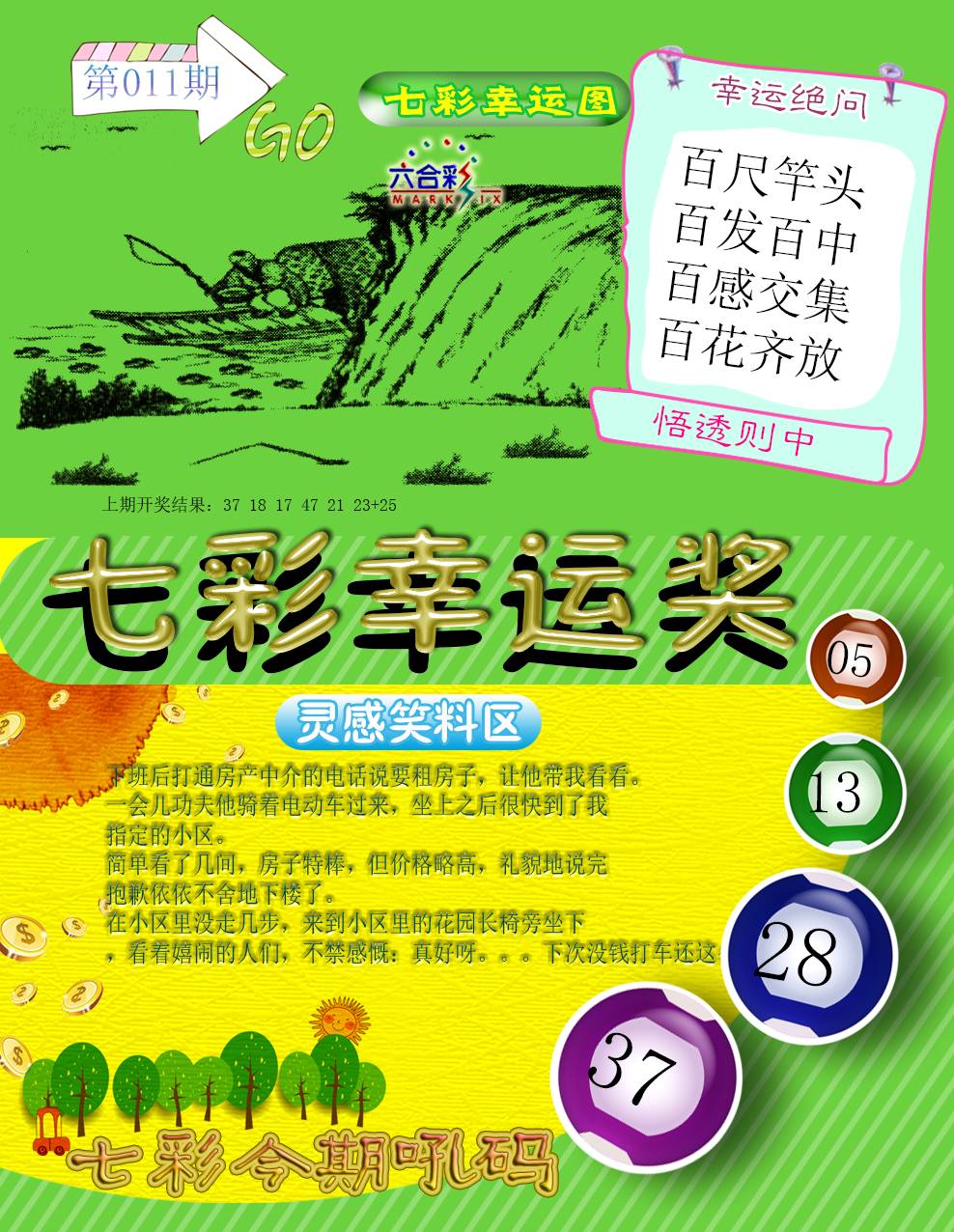 011期七彩幸运奖[图]