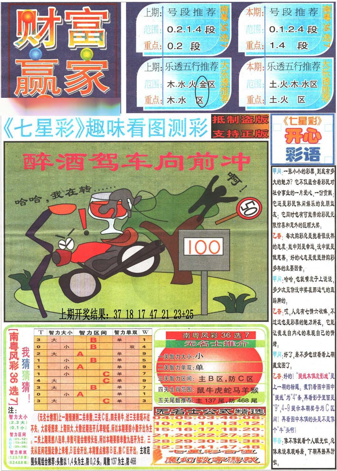 011期财富赢家（七星彩）[图]