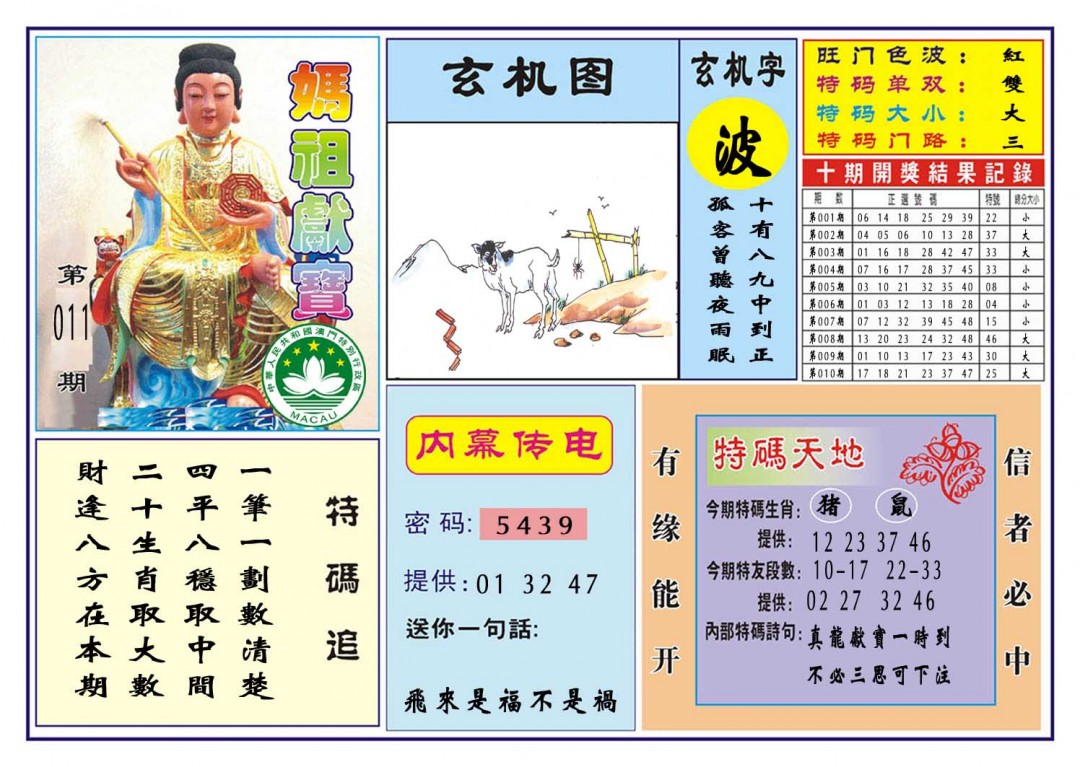 011期马祖献宝[图]