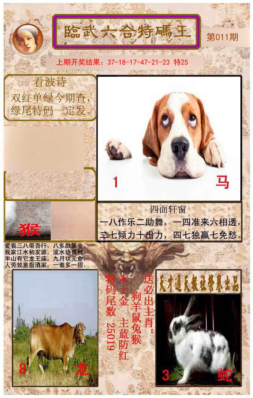 011期临武六合特码王[图]