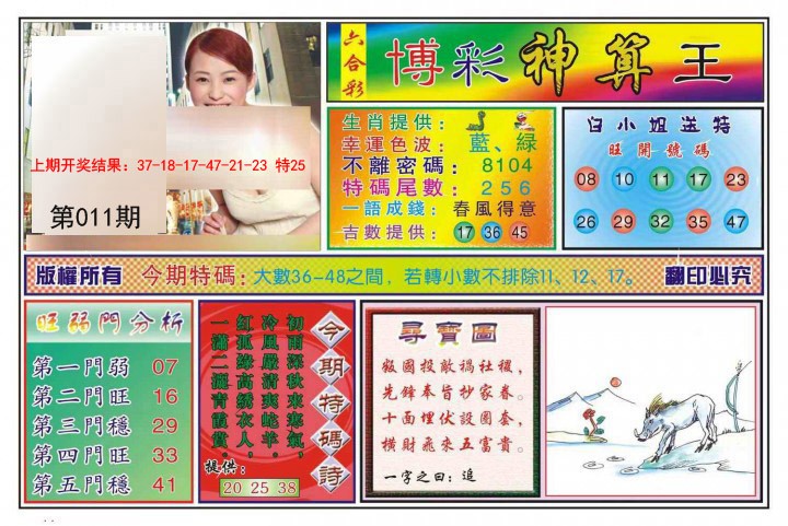 011期博彩神算王[图]