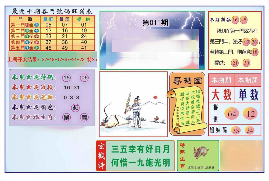 011期逢赌必羸[图]