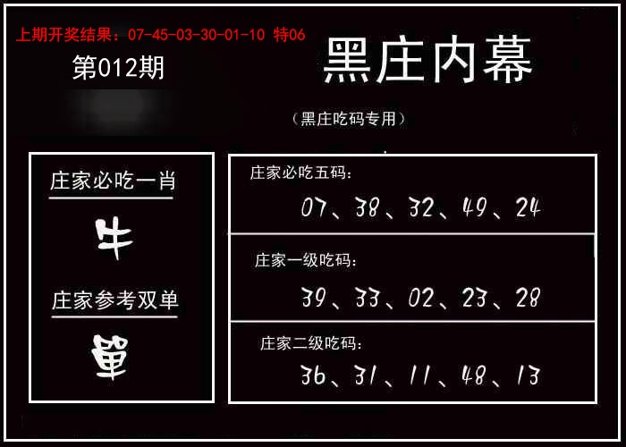 012期黑庄内幕[图]