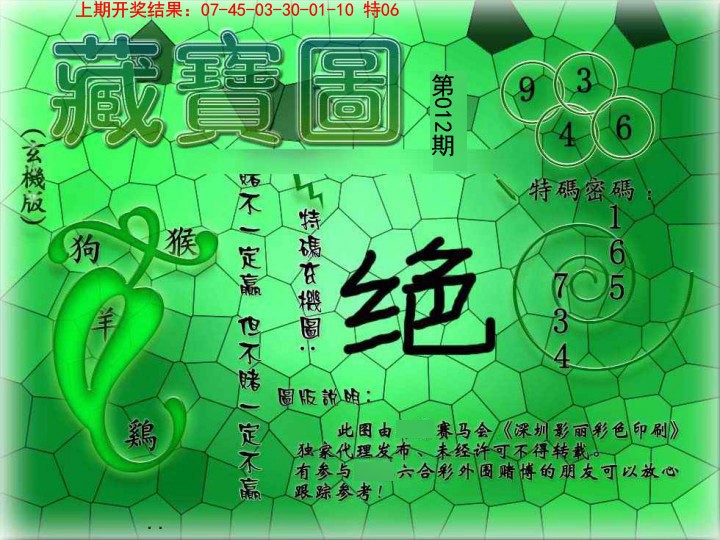 012期九龍玄机报[图]